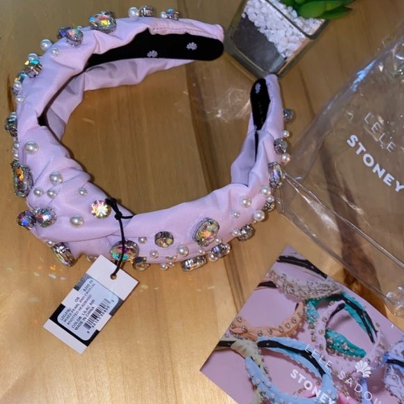 Lele Sadoughi x Stoney Clover Lane Headband Lilac NWT - Picture 8 of 8